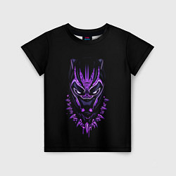 Футболка детская Black Panther head, цвет: 3D-принт