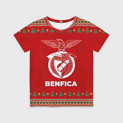 Футболка детская Benfica new year, цвет: 3D-принт