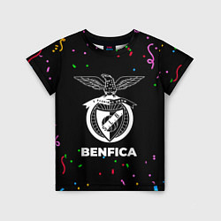 Футболка детская Benfica конфети, цвет: 3D-принт