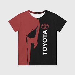 Футболка детская Toyota и череп, цвет: 3D-принт