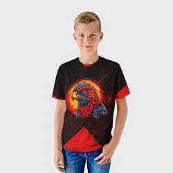 Футболка детская Орел Атланта Хокс, цвет: 3D-принт — фото 2
