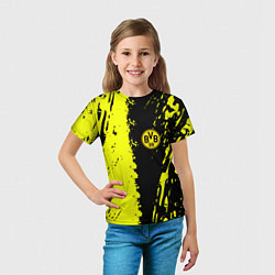 Футболка детская Borussia краски текстура, цвет: 3D-принт — фото 2