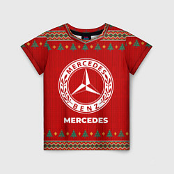 Футболка детская Mercedes new year, цвет: 3D-принт