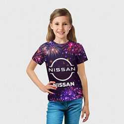 Футболка детская Праздничный Nissan, цвет: 3D-принт — фото 2