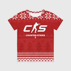 Футболка детская Новогодний Counter-Strike 2, цвет: 3D-принт