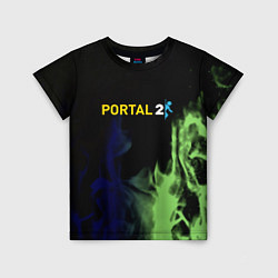 Футболка детская Portal fire steel, цвет: 3D-принт