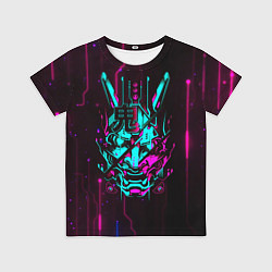 Футболка детская Самурай киберпанк цифровой, цвет: 3D-принт