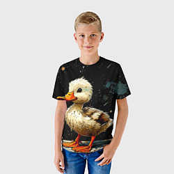 Футболка детская Милая уточка, цвет: 3D-принт — фото 2