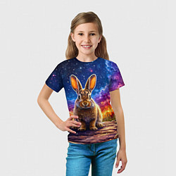 Футболка детская Зачик и космическое небо, цвет: 3D-принт — фото 2