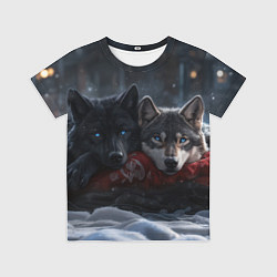 Футболка детская Love wolfs, цвет: 3D-принт