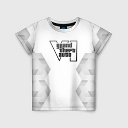 Футболка детская GTA6 white poly, цвет: 3D-принт