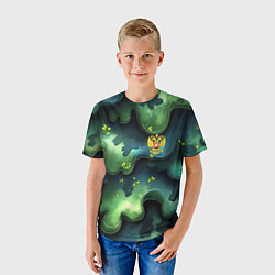Футболка детская Летний абстрактный камуфляж, цвет: 3D-принт — фото 2