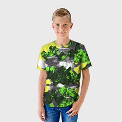 Футболка детская Камуфляж из брызг краски, цвет: 3D-принт — фото 2