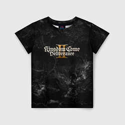 Футболка детская Kingdom Come Deliverance 2 dark logo, цвет: 3D-принт