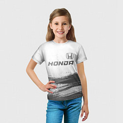 Футболка детская Honda - white gradient посередине, цвет: 3D-принт — фото 2