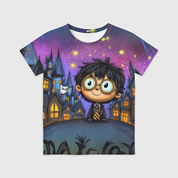 Футболка детская Гарри Поттер мультяшный, цвет: 3D-принт