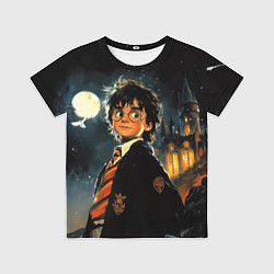 Футболка детская Гарри Поттер глубокая ночь, цвет: 3D-принт