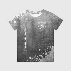 Футболка детская Lamborghini - grey gradient вертикально, цвет: 3D-принт