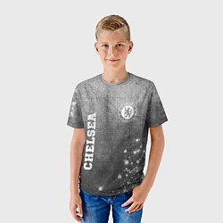 Футболка детская Chelsea - grey gradient вертикально, цвет: 3D-принт — фото 2