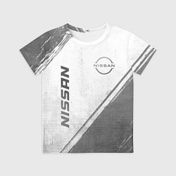 Футболка детская Nissan - white gradient вертикально, цвет: 3D-принт