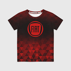 Футболка детская Fiat red poly, цвет: 3D-принт