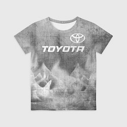 Футболка детская Toyota - grey gradient посередине, цвет: 3D-принт