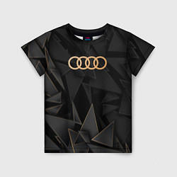 Футболка детская Audi golden poly, цвет: 3D-принт