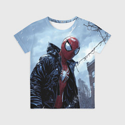 Футболка детская Человек-паук в куртке, цвет: 3D-принт