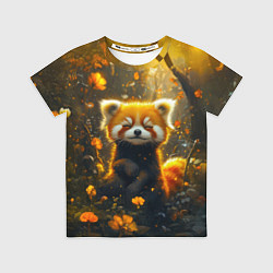 Футболка детская Умилительная красная панда, цвет: 3D-принт