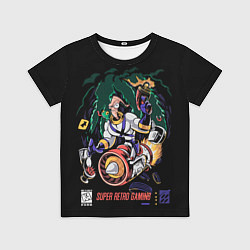 Футболка детская Earth worm Jim - super retro gaming, цвет: 3D-принт