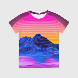 Футболка детская Неоновый закат, цвет: 3D-принт