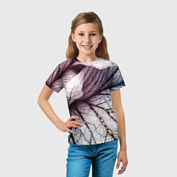 Футболка детская Раскрытый цветок, цвет: 3D-принт — фото 2