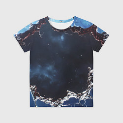 Футболка детская Объемная дыра в стене текстура, цвет: 3D-принт