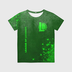 Футболка детская League of Legends - green gradient вертикально, цвет: 3D-принт