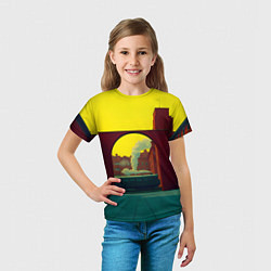 Футболка детская Арт с поездом, цвет: 3D-принт — фото 2