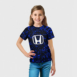 Футболка детская Honda blue energy, цвет: 3D-принт — фото 2
