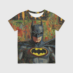 Футболка детская Текстурный Бэтмен, цвет: 3D-принт