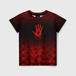 Футболка детская Death Stranding red poly, цвет: 3D-принт