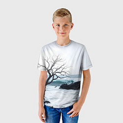 Футболка детская Дерево в море, цвет: 3D-принт — фото 2