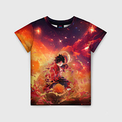Футболка детская Fire Luffy - One Piece, цвет: 3D-принт