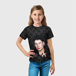 Футболка детская Юрий Хой из Сектор газа, цвет: 3D-принт — фото 2