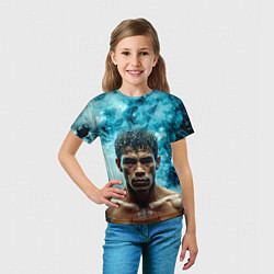 Футболка детская Артуро Гатти в дыму, цвет: 3D-принт — фото 2