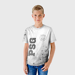 Футболка детская PSG - white gradient вертикально, цвет: 3D-принт — фото 2