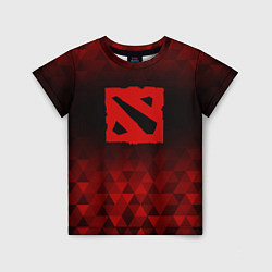 Футболка детская Dota red poly, цвет: 3D-принт