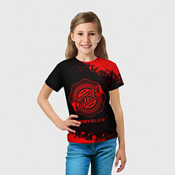 Футболка детская Chrysler - red gradient, цвет: 3D-принт — фото 2
