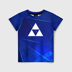 Футболка детская Zelda blue poly, цвет: 3D-принт