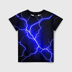 Футболка детская Color blue black, цвет: 3D-принт