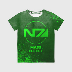 Футболка детская Mass Effect - green gradient, цвет: 3D-принт