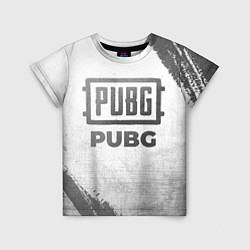 Футболка детская PUBG - white gradient, цвет: 3D-принт
