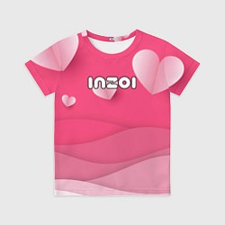 Футболка детская Inzoi розовые сердечки, цвет: 3D-принт